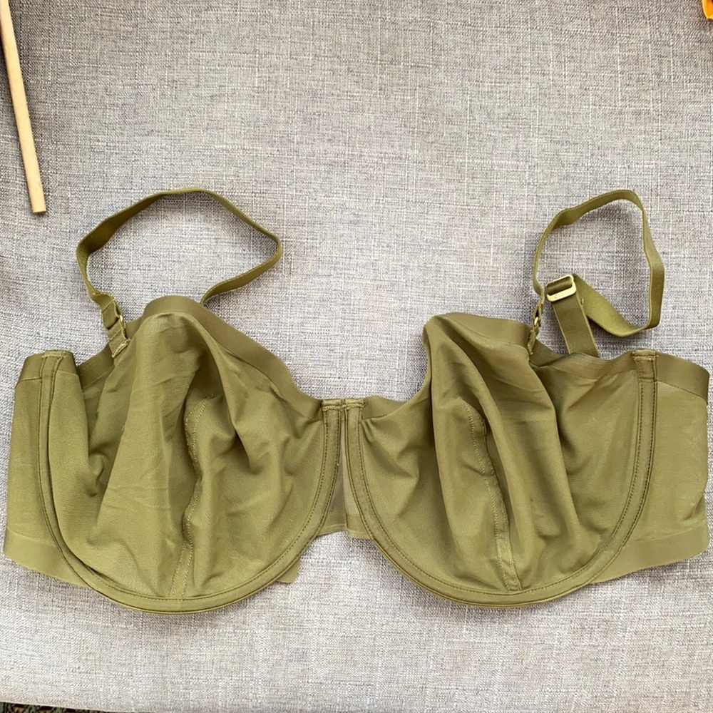 36H cuup balconette moss green bra